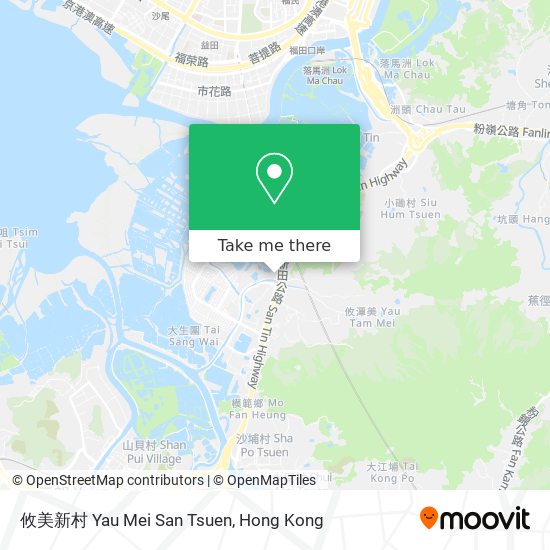 攸美新村 Yau Mei San Tsuen地圖