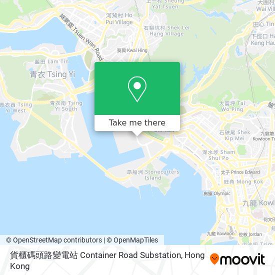 貨櫃碼頭路變電站 Container Road Substation map