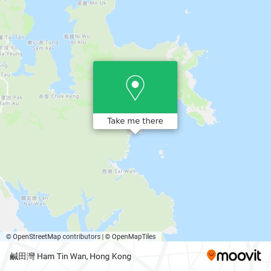 鹹田灣 Ham Tin Wan map