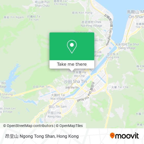 昂堂山 Ngong Tong Shan map