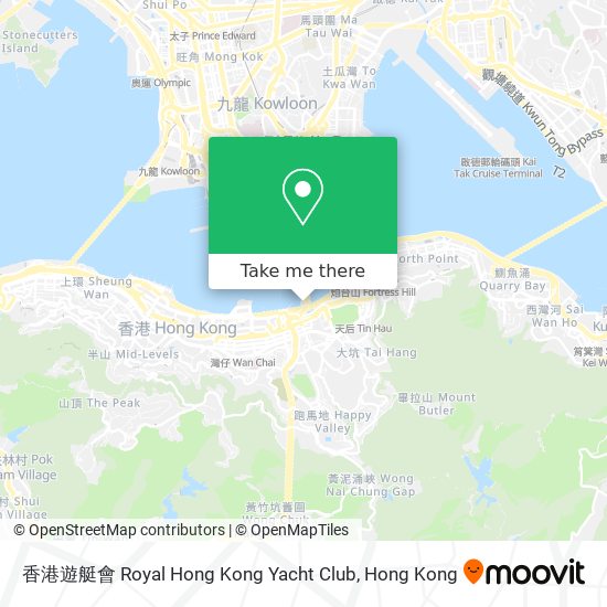 香港遊艇會 Royal Hong Kong Yacht Club map