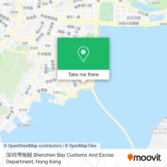 深圳灣海關 Shenzhen Bay Customs And Excise Department map