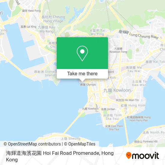 海輝道海濱花園 Hoi Fai Road Promenade map