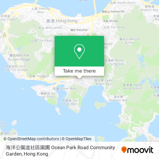 海洋公園道社區園圃 Ocean Park Road Community Garden地圖