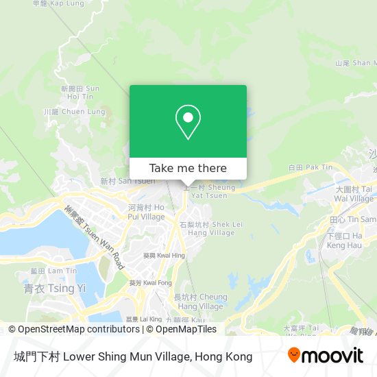 城門下村 Lower Shing Mun Village地圖