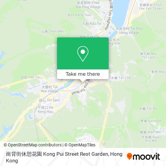 崗背街休憩花園 Kong Pui Street Rest Garden map