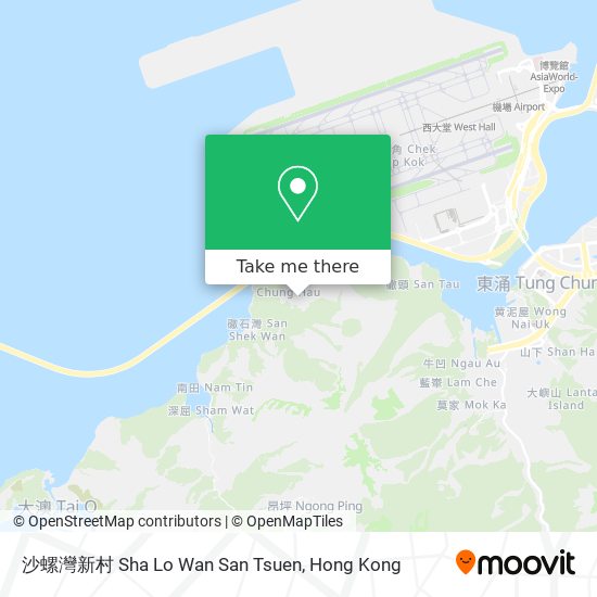 沙螺灣新村 Sha Lo Wan San Tsuen map