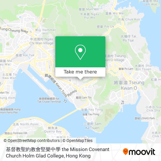 基督教聖約教會堅樂中學 the Mission Covenant Church Holm Glad College map