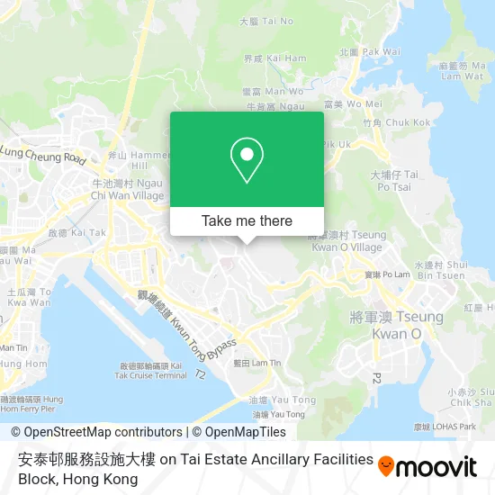 安泰邨服務設施大樓 on Tai Estate Ancillary Facilities Block map