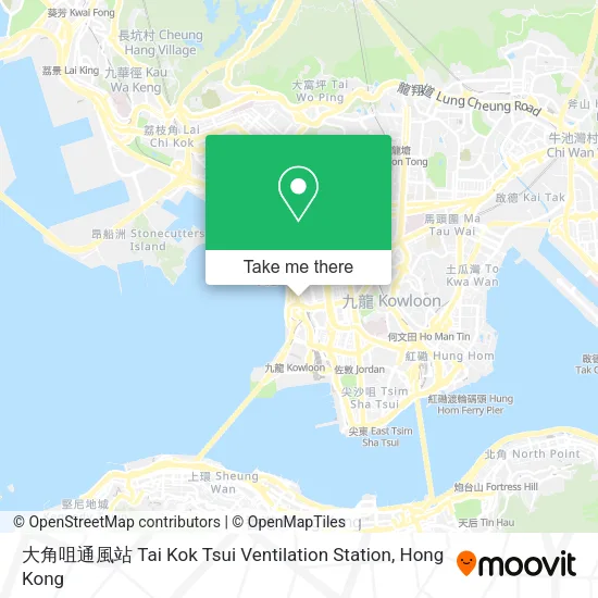 大角咀通風站 Tai Kok Tsui Ventilation Station map