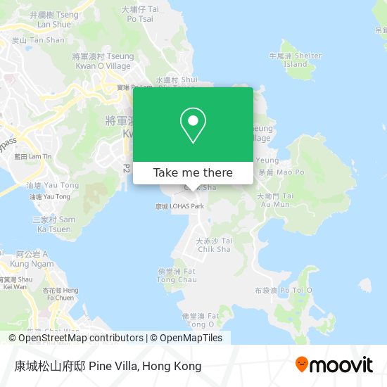 康城松山府邸 Pine Villa map