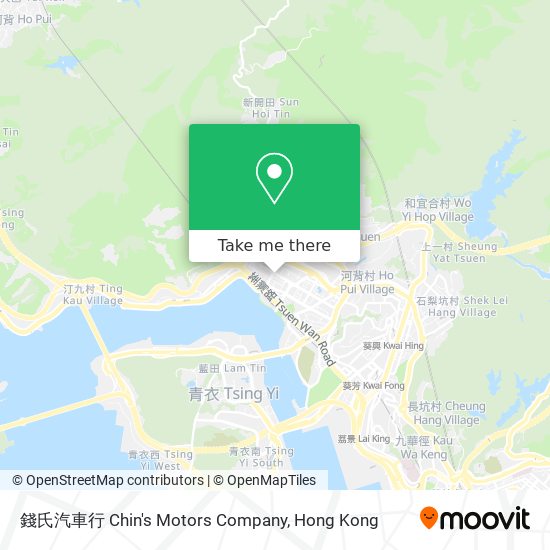 錢氏汽車行 Chin's Motors Company map
