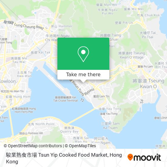 駿業熟食市場 Tsun Yip Cooked Food Market map