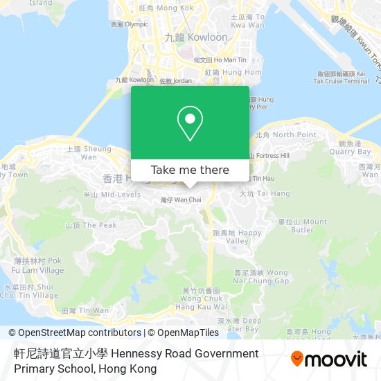 軒尼詩道官立小學 Hennessy Road Government Primary School map