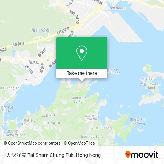 大深涌篤 Tai Sham Chung Tuk map