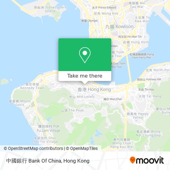 中國銀行 Bank Of China地圖