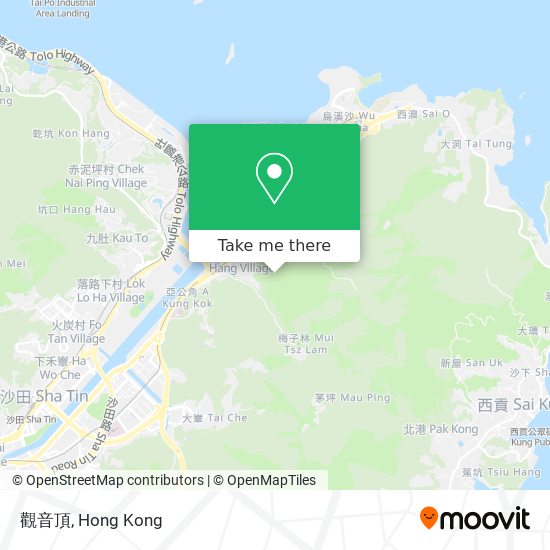 觀音頂 map