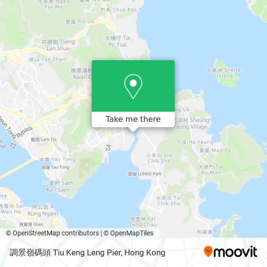 調景嶺碼頭 Tiu Keng Leng Pier map