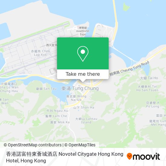香港諾富特東薈城酒店 Novotel Citygate Hong Kong Hotel map