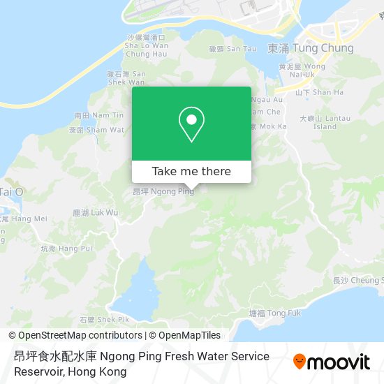 昂坪食水配水庫 Ngong Ping Fresh Water Service Reservoir map