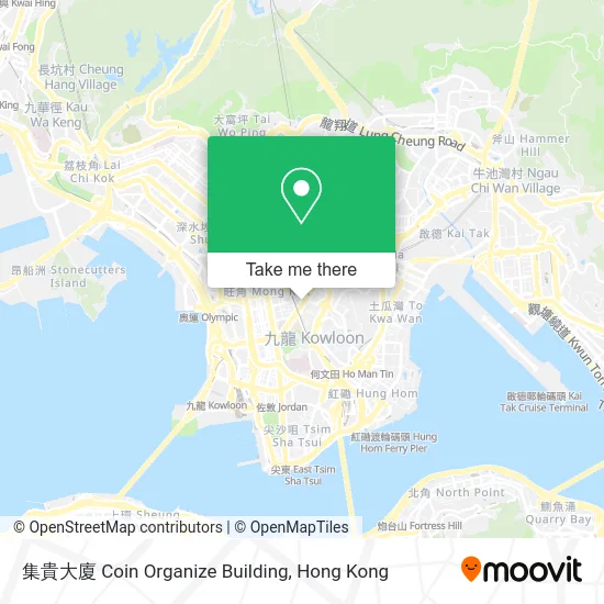 集貴大廈 Coin Organize Building map