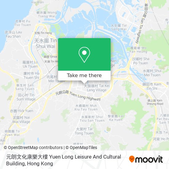 元朗文化康樂大樓 Yuen Long Leisure And Cultural Building map