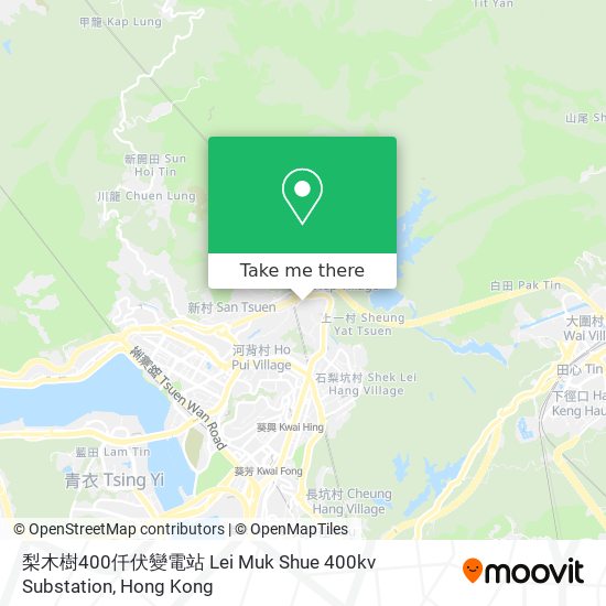 梨木樹400仟伏變電站 Lei Muk Shue 400kv Substation map