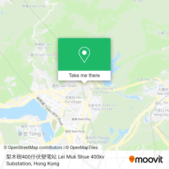 梨木樹400仟伏變電站 Lei Muk Shue 400kv Substation地圖