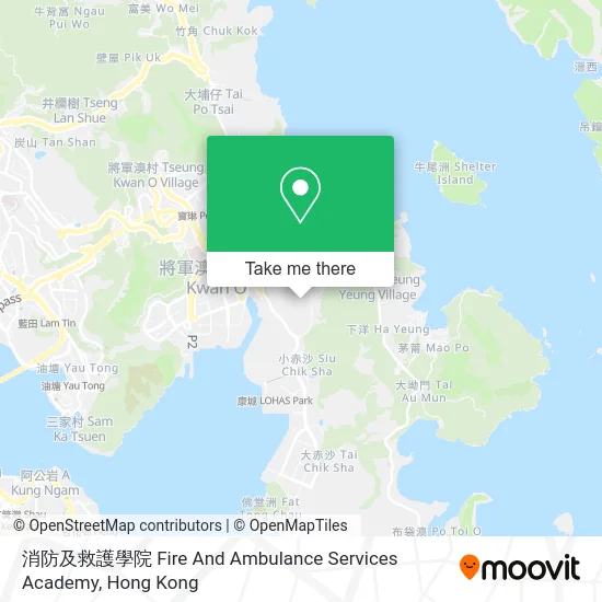 消防及救護學院 Fire And Ambulance Services Academy map