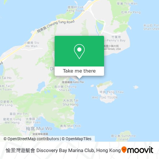 愉景灣遊艇會 Discovery Bay Marina Club map