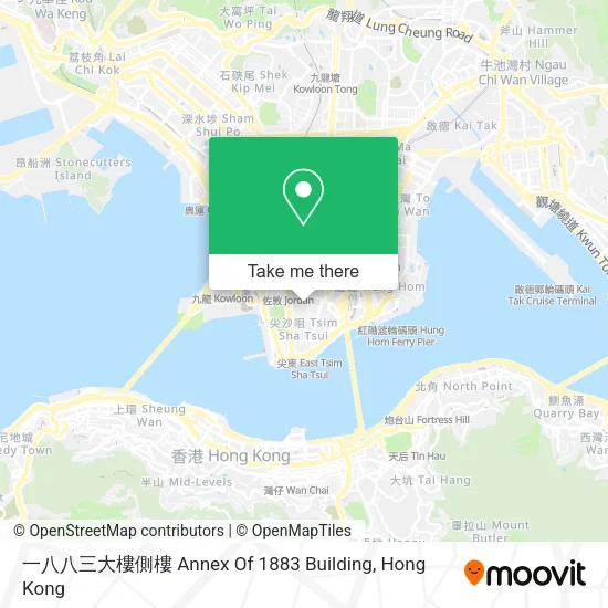 一八八三大樓側樓 Annex Of 1883 Building map