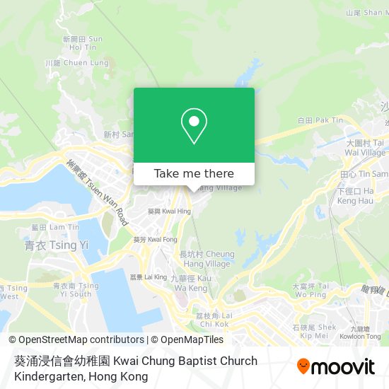 葵涌浸信會幼稚園 Kwai Chung Baptist Church Kindergarten map