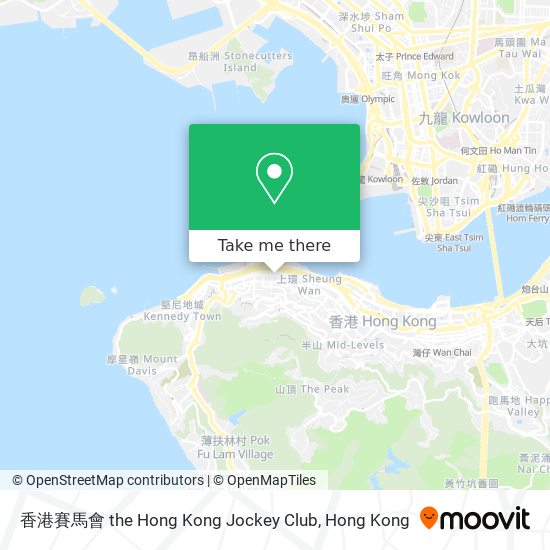 香港賽馬會 the Hong Kong Jockey Club map