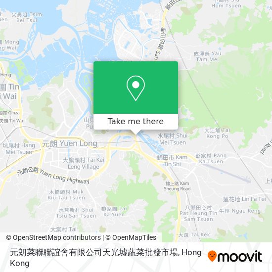 元朗菜聯聯誼會有限公司天光墟蔬菜批發市場 map