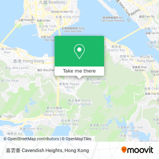 嘉雲臺 Cavendish Heights map