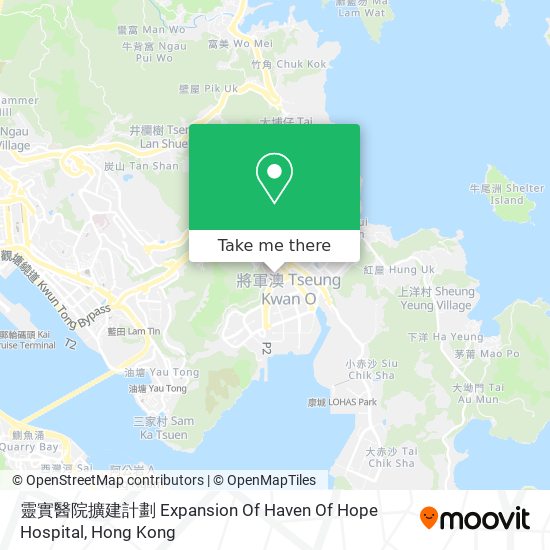 靈實醫院擴建計劃 Expansion Of Haven Of Hope Hospital map