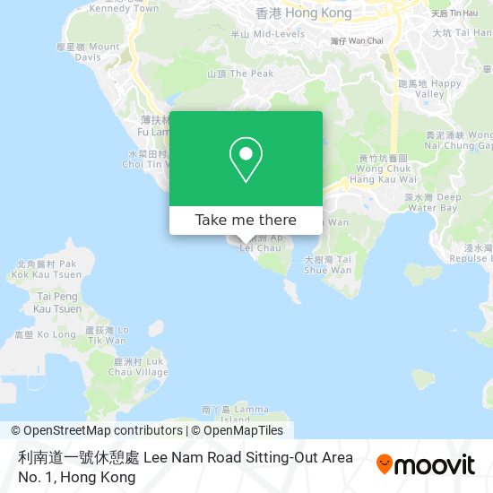 利南道一號休憩處 Lee Nam Road Sitting-Out Area No. 1 map