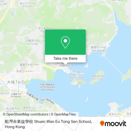 船灣余東旋學校 Shuen Wan Eu Tong Sen School地圖