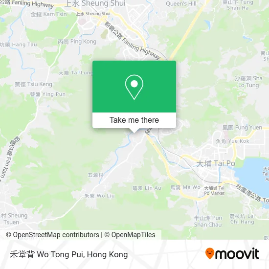 禾堂背 Wo Tong Pui map