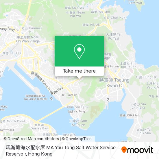 馬游塘海水配水庫 MA Yau Tong Salt Water Service Reservoir map