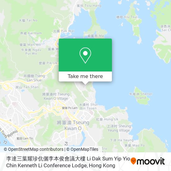 李達三葉耀珍伉儷李本俊會議大樓 Li Dak Sum Yip Yio Chin Kenneth Li Conference Lodge地圖