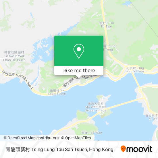 青龍頭新村 Tsing Lung Tau San Tsuen map