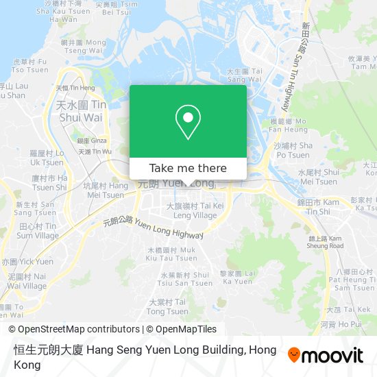 恒生元朗大廈 Hang Seng Yuen Long Building地圖