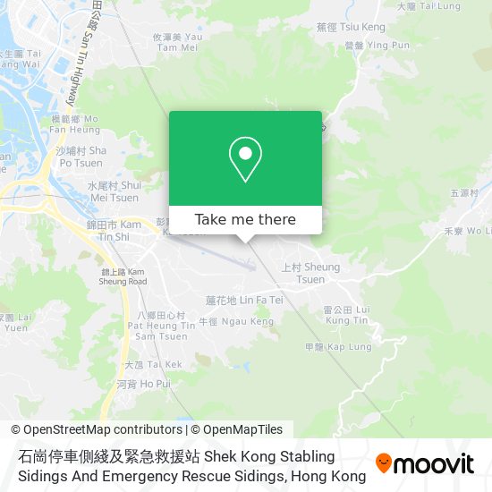 石崗停車側綫及緊急救援站 Shek Kong Stabling Sidings And Emergency Rescue Sidings map