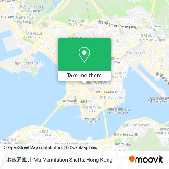 港鐵通風井 Mtr Ventilation Shafts map