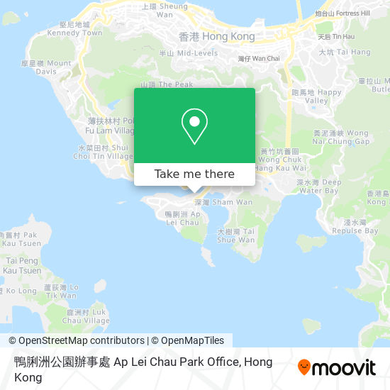 鴨脷洲公園辦事處 Ap Lei Chau Park Office map