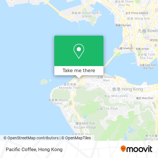 Pacific Coffee map