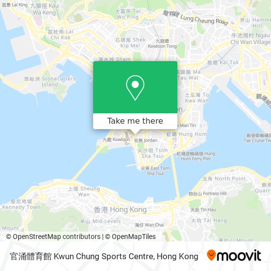 官涌體育館 Kwun Chung Sports Centre map