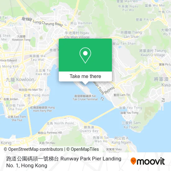 跑道公園碼頭一號梯台 Runway Park Pier Landing No. 1 map