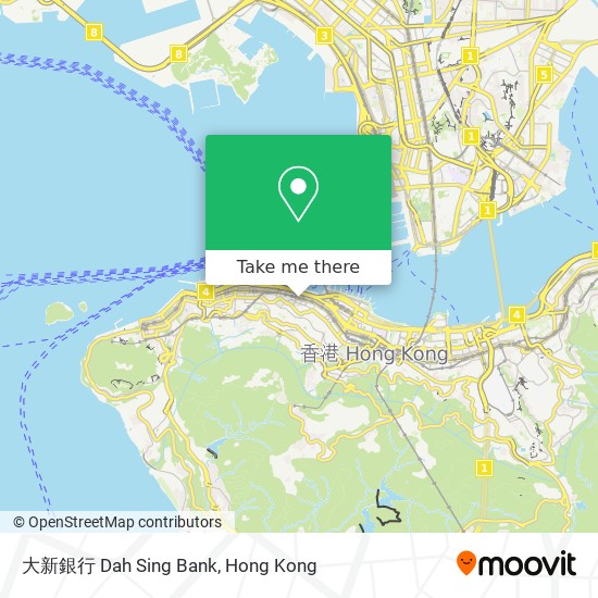 大新銀行 Dah Sing Bank map